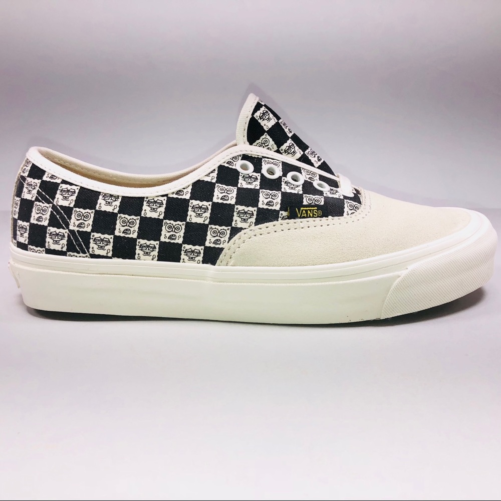 Vans Authentic LX Spongebob Beige & Black Sneakers - Picture 2 of 8